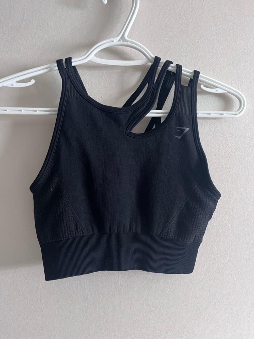 Gymshark Black Strappy Sports Bra